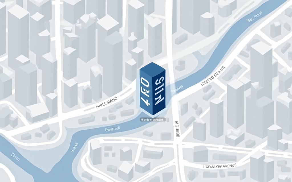 Static map image showing 450 Lexington Avenue, New York, office location