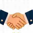 Hands shaking icon representing Implementation and Support step